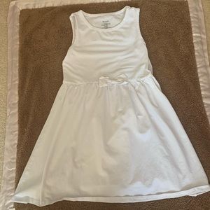 CAOMP Girls All White Dress, Girls Size 11-12